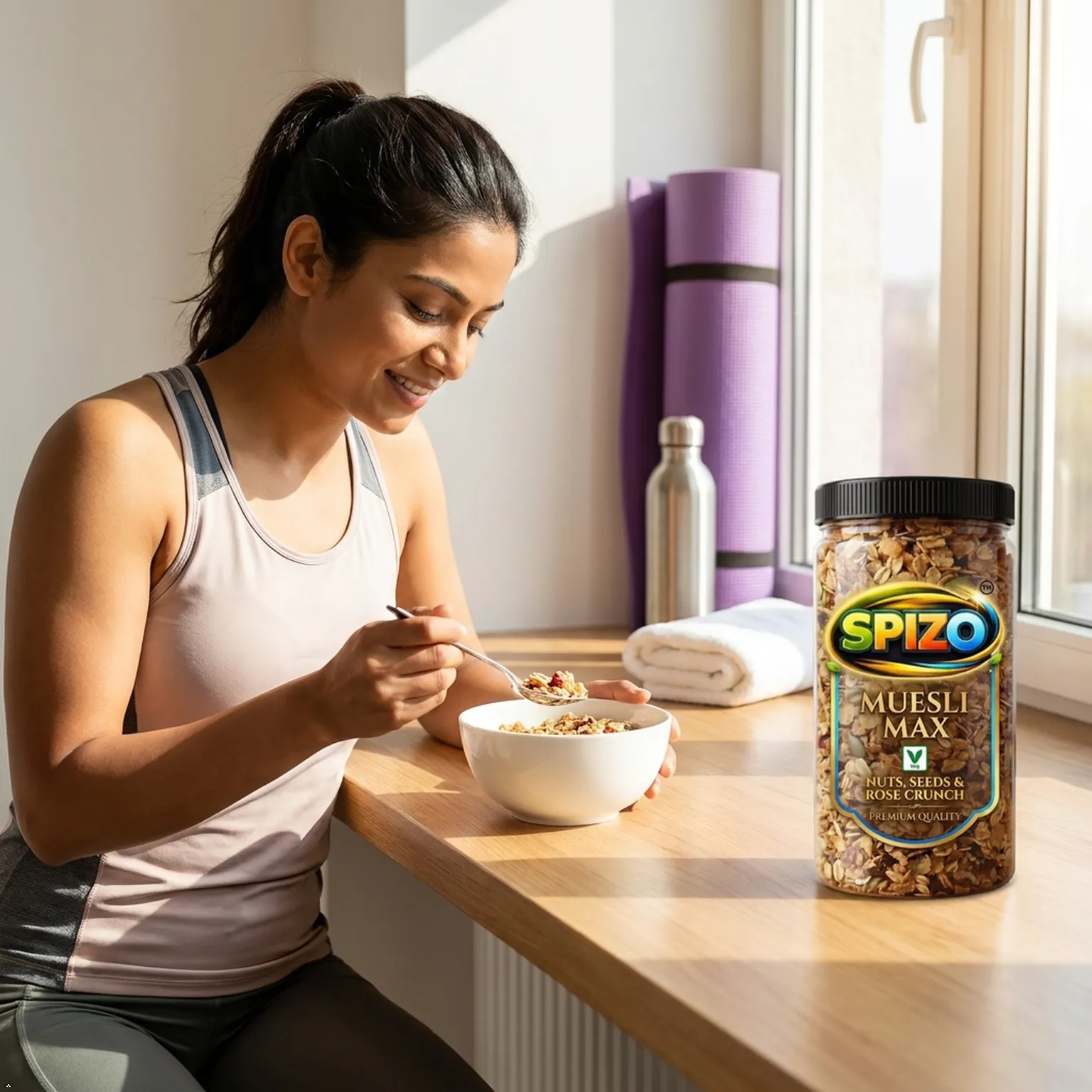 SPIZO Rose jaggery delight muesli